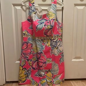 NWT Lilly Pulitzer Iggy cut out shift dress swept by the tides size 10